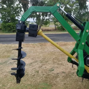 hydraulic post hole digger with 12" auger
